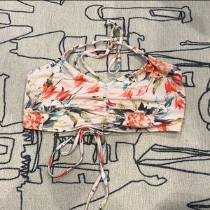 Floral bikini top